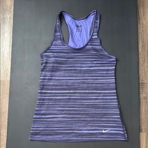 Nike Purple Fitted Sleeveless Tank Top